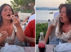 Na Hrvaškem je poskusila svojo prvo ostrigo. Njena reakcija je nasmejala že 5 milijonov gledalcev!