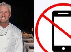 V njegovi restavraciji so mobilni telefoni prepovedani! Želi si, da bi to postal novi trend …